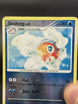 Pokemon Card Seaking 62/130 Diamond & Pearl Reverse Holo Played - Image 2