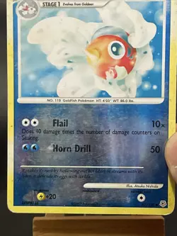 Pokemon Card Seaking 62/130 Diamond & Pearl Reverse Holo Played - Image 3