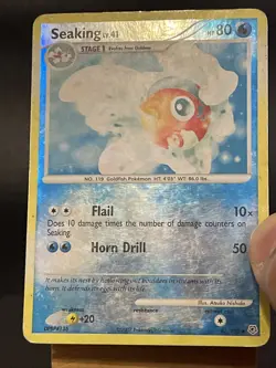 Pokemon Card Seaking 62/130 Diamond & Pearl Reverse Holo Played - Image 4