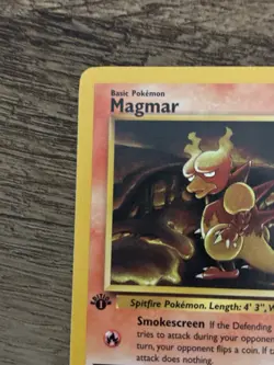 Pokemon TCG Magmar Base Set 1st Edition 39/62 Basic Uncommon 70 HP English 1999 - Image 4