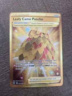 Leafy Camo Poncho 214/195 SWSH12: Silver Tempest Secret Rare - NM Free Shipping - Image 1