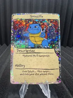 Sprayzilla (Blastoise) - Pack Hit Holo -First Print PokeDoodly Fan Art - Pokemon - Image 1