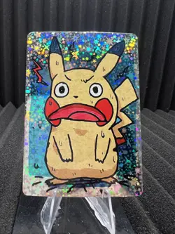 Pikachu - Pack Hit Holo - First Print PokeDoodly Fan Art - Pokemon - Image 1