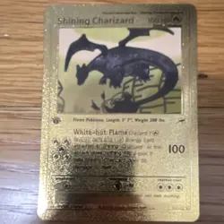 Pokemon Shining Charizard Secret Rare Foil Metal Neo Destiny 107/105 100 HP - Image 1