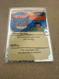 Prankgar (Gengar) - Pack Hit Holo - First Print PokeDoodly Fan Art - Pokemon - Image 3