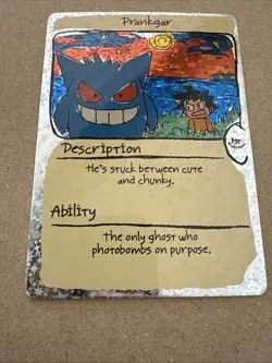 Prankgar (Gengar) - Pack Hit Holo - First Print PokeDoodly Fan Art - Pokemon - Image 5