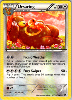 Ursaring RC16/RC25 Legendary Treasures Radiant Collection Pokemon Card NM 2013 - Image 1