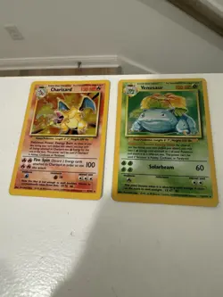 Pokemon Holo Base Set 1999 Venusaur and Charizard Pair - Image 1