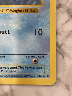 Pokemon TCG - Seel Shadowless 41/102 - Base Set - Image 5
