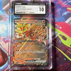 Pokemon Gouging Fire ex SV05 Temporal Forces 038/162 Double Rare Holo CGC 10 - Image 1