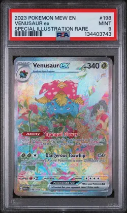 Pokemon Venusaur ex 151 #198 PSA 9 Mint english 2023 Bisaflor ex SIR - Image 1