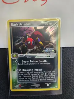 Dark Ariados 30/109 Pokemon TCG Team Rocket Returns Reverse Holo MP - Image 2