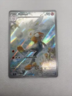 Raboot 147/142 IR Stellar Crown set English Pokemon TCG Mint - Image 1