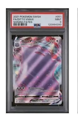 2021 Pokemon Shining Fates #SV119 Ditto Vmax Full art PSA 9 Mint - Image 1