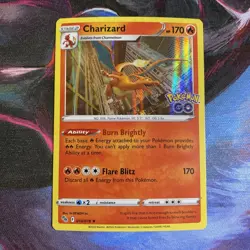 Charizard 010/078 Holo Rare Pokemon 2022 Sword & Shield GO NM - Image 1