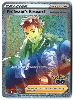 Professor's Research ⭐ 084/078 Holo Rare Rainbow Pokemon GO 2022 Pokemon NM - Image 1
