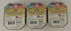 Pokemon Tins 2019 Elemental Powers Jolteon,Vaporeon,Flareon GX Sealed Set of 3 - Image 2