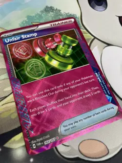 Pokemon TCG: Unfair Stamp 165/167 Sv06: Twilight Masquerade Holo - Image 2