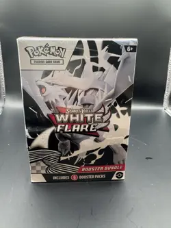 Scarlet & Violet White Flare Booster Bundle 6-Pack Sealed Pokemon TCG - Image 1