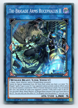 Tri-Brigade Arms Bucephalus II - PHHY-EN048 - Super Rare - 1st Edition - Yugioh - Image 1