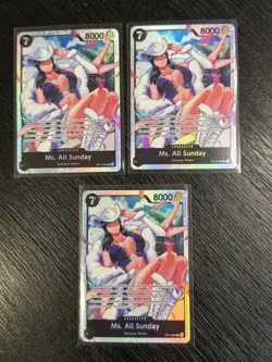 Ms. All-Sunday OP14-084 SR lot of 3 THE AZURE SEA'S SEVEN ENGLISH OP14 - Image 1