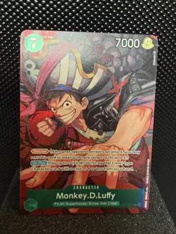 One Piece Monkey D. Luffy OP02-041 Alt Art - English NM - Image 1
