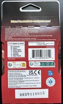 NEW/SEALED One Piece TCG Extra Booster Pack Heroines Edition EB-03 English - Image 2