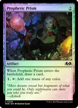 MTG Prophetic Prism FOIL - Wilds of Eldraine (WOE) #249 Magic Card NM - Image 1