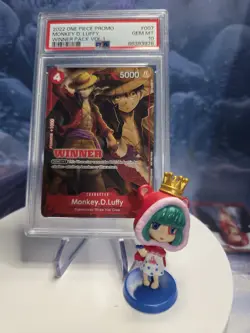 PSA 10 Monkey D Luffy P 007 WINNER One Piece Card Game Tournament Promo English - Image 1