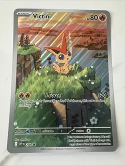 JUMBO Victini 208 Victini Box Promo Holo Full Art NM Pokemon Card 2025 - Image 1