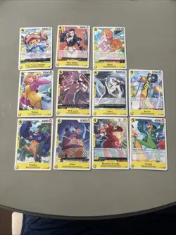 One Piece Card Lot 11 Paper Cards - Image 1