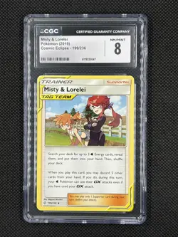 Pokemon Card Misty & Lorelei 199/236 Sm-Cosmic Eclipse Regular - Image 1