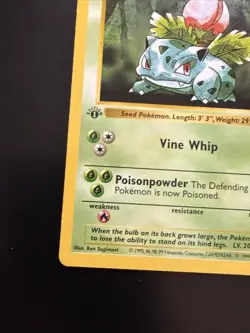 Pokemon TCG Ivysaur Base Set, 1st Edition Uncommon Card 30/102 - Image 5