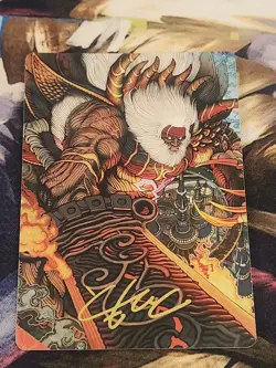 MTG Final Fantasy - Braska's Final Aeon - Gold Stamped Art Card NM - Image 1