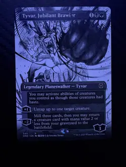 MTG-Tyvar, Jubilant Brawler -Rare-Borderless Manga- Phyrexia- All Will Be One NM - Image 1