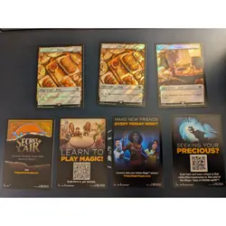 MTG Lot of 7 LTR Lord of the Rings Treasure Token Incl. Surge Foil Double-Sided - Image 2