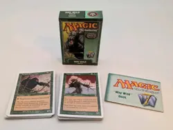 2001 MTG 7th Edition Theme Deck Way Wild Mono Green English Complete In Box EUC - Image 1
