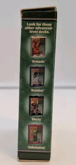 2001 MTG 7th Edition Theme Deck Way Wild Mono Green English Complete In Box EUC - Image 3