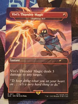 MTG Secret Lair - Final Fantasy - Lightning Bolt / Vivi - English NM - Image 1