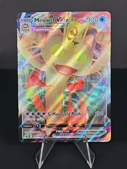2020 Pokemon Sword & Shield MEOWTH VMax SWSH005 Black Star Promo - Image 1