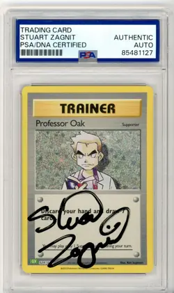 Signed Professor Oak 024/034 CLV Classic Collection Pokemon Stuart Zagnit PSA - Image 1