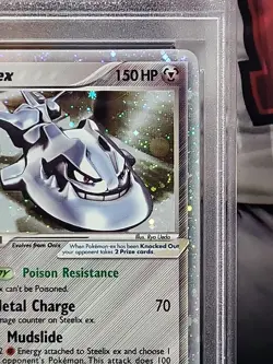 2005 Pokemon EX Unseen Forces Steelix EX Holo 109/115 PSA 5 - Image 3