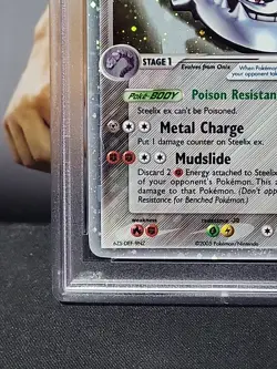 2005 Pokemon EX Unseen Forces Steelix EX Holo 109/115 PSA 5 - Image 5