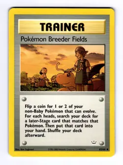 Pokemon Breeder Fields Neo Revelation #62 (2001) Uncommon LP Pokemon - Image 1