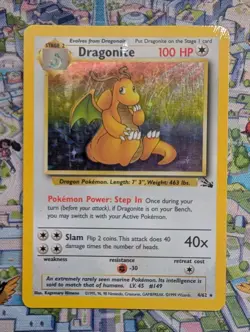 Dragonite 4/62 Holo Rare Fossil MP Vintage WOTC - Pokemon TCG - Image 1