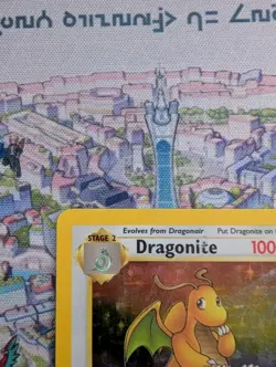 Dragonite 4/62 Holo Rare Fossil MP Vintage WOTC - Pokemon TCG - Image 4