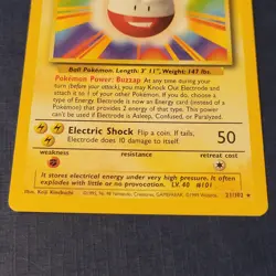Pokemon Electrode 21/102 Base Set Regular Lightly/Moderately Played *FREE SHIP* - Image 3