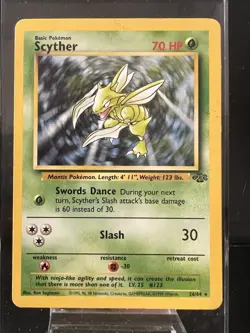Pokemon TCG Jungle Scyther 26/64 Non-Holo Rare Unlimited LP - Image 1
