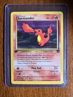 [LP] 2000 Pokemon Team Rocket Charmander 1st Edition #50/82 Common - Image 1