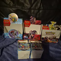 Pokemon Tcg Booster Box Half Booster Box Booster Bundle Boxes Empty 151 And More - Image 1